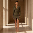 Noir Sculpt Bodycon Dress